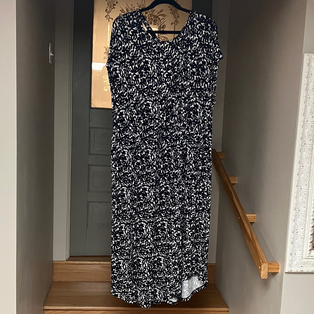 terra & Sky dress criss cross back detail 2x 20/22w